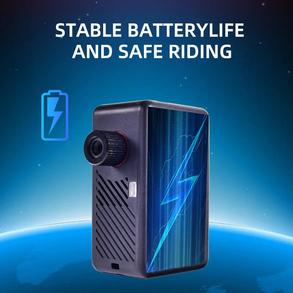 Mini Electric Bike Pump 120 PSI Pocket-Sized Tire Inflator Black