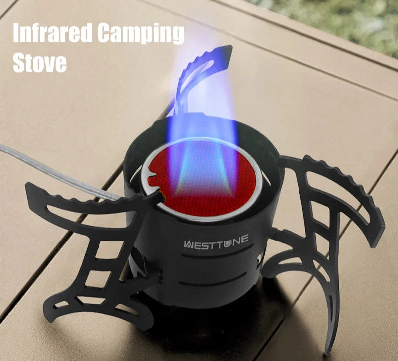 2600W Infrared Camping Stove Black