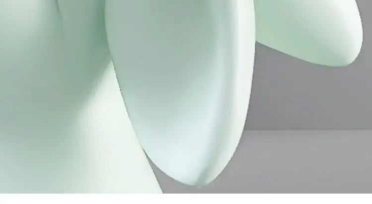 Artistic Rabbit Statue Tea Table - Light Green Round Side Table for Home Decor