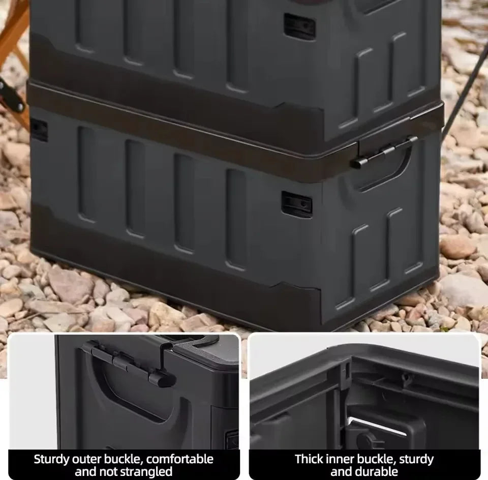 Foldable Camping Storage Box Waterproof Black