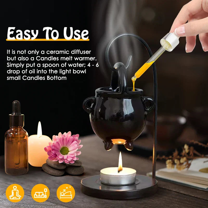 Ceramic Essential Oil Burner & Tealight Holder