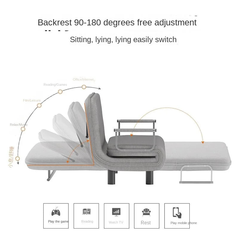 Simple Fabric Folding Sofa & Bed Dual Purpose
