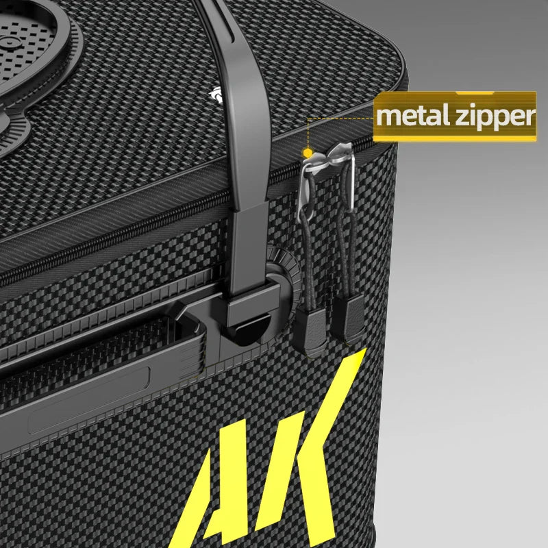 30L Foldable Portable Water Bucket Black