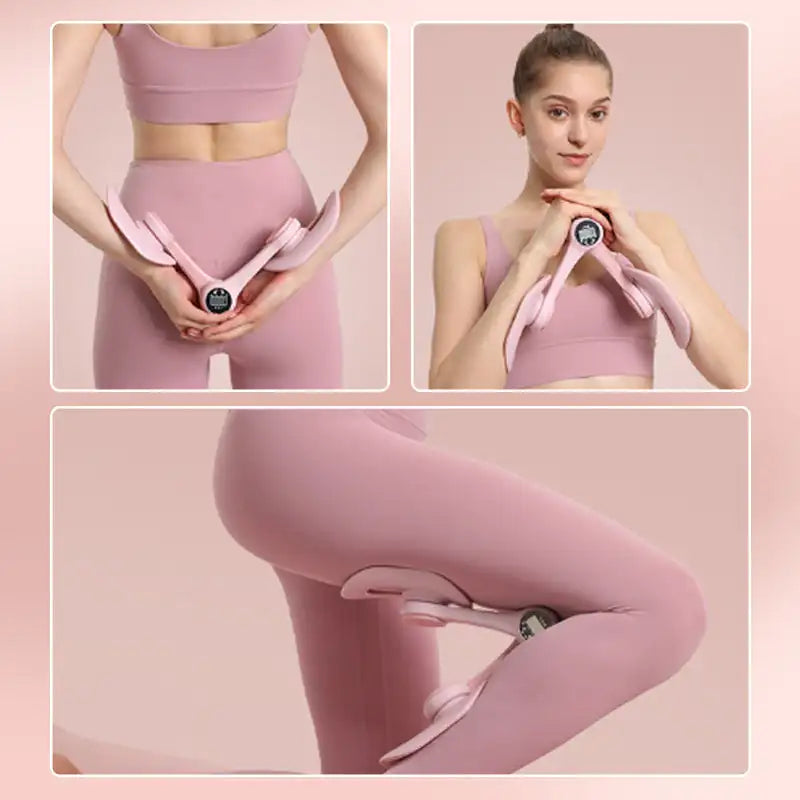 Smart Counting Pelvic Muscle Thigh Exerciser Pink
