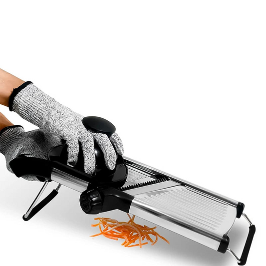 Adjustable Slicer Stainless Steel Vegetable Cutter Chopper Black