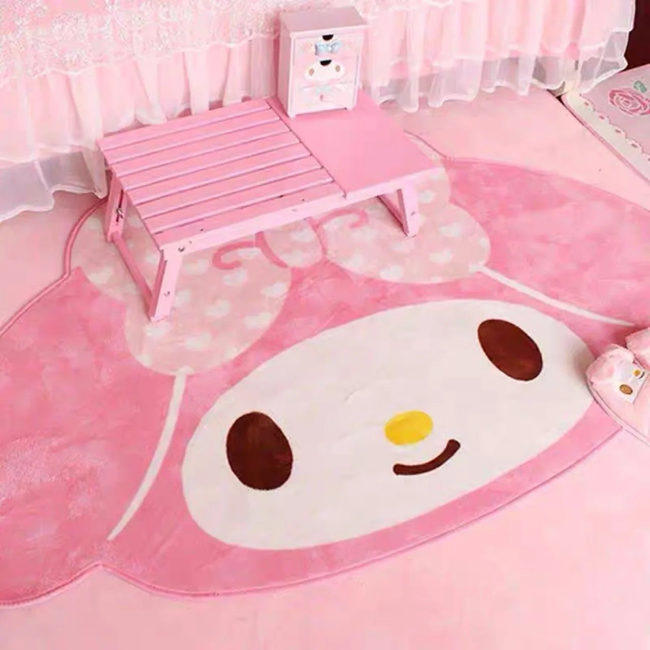 My Melody Wonderland: 100x150CM Cartoon Sanrio Soft Fur Carpet