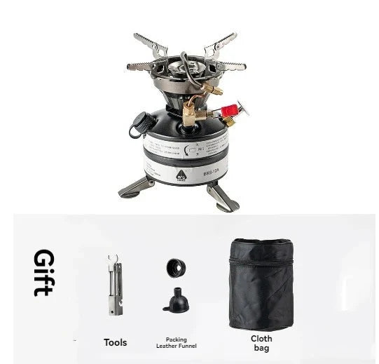 Mini Liquid Fuel Camping Stove 2120W Black