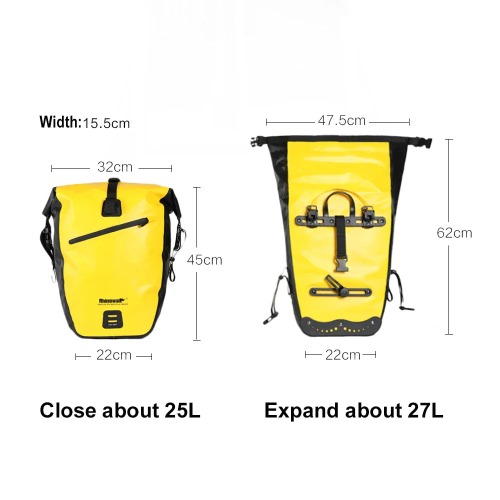 25L Waterproof Bike Pannier Bag