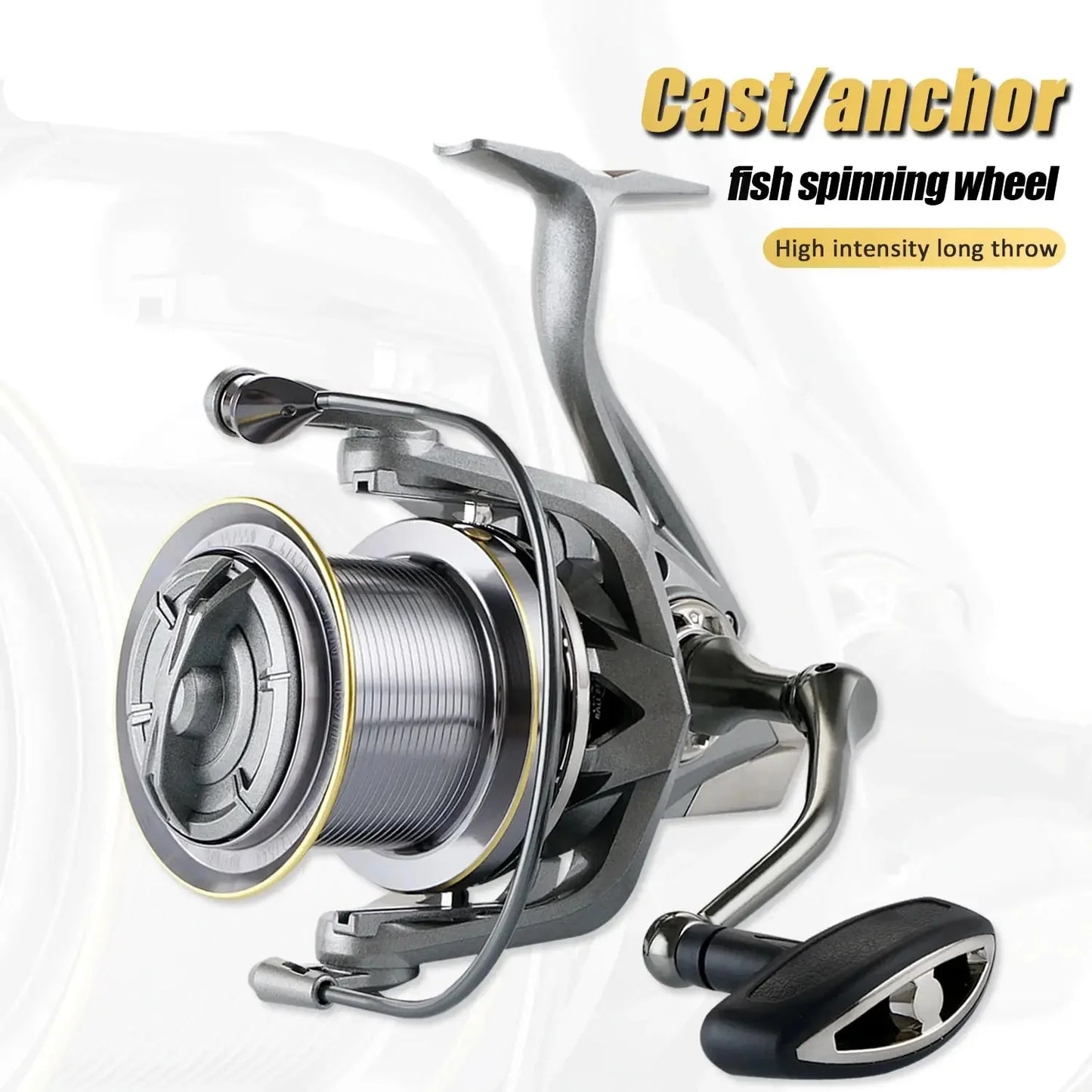 Spinning Fishing Reel 25KG Max Drag 10000 Series Silver