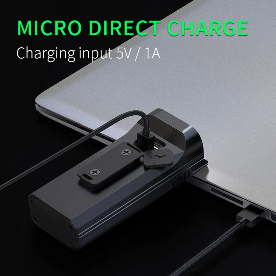 4800 Lumen USB Bike Light Set Black