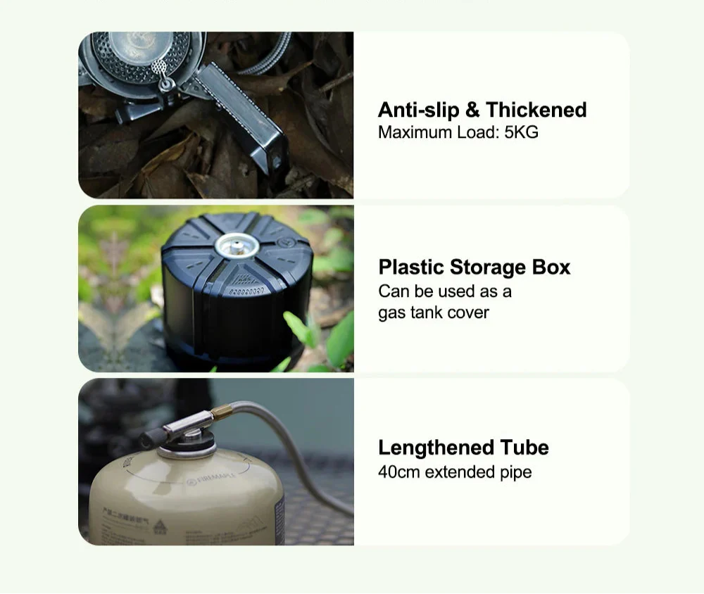 3240W Windproof Split Gas Burner Silver