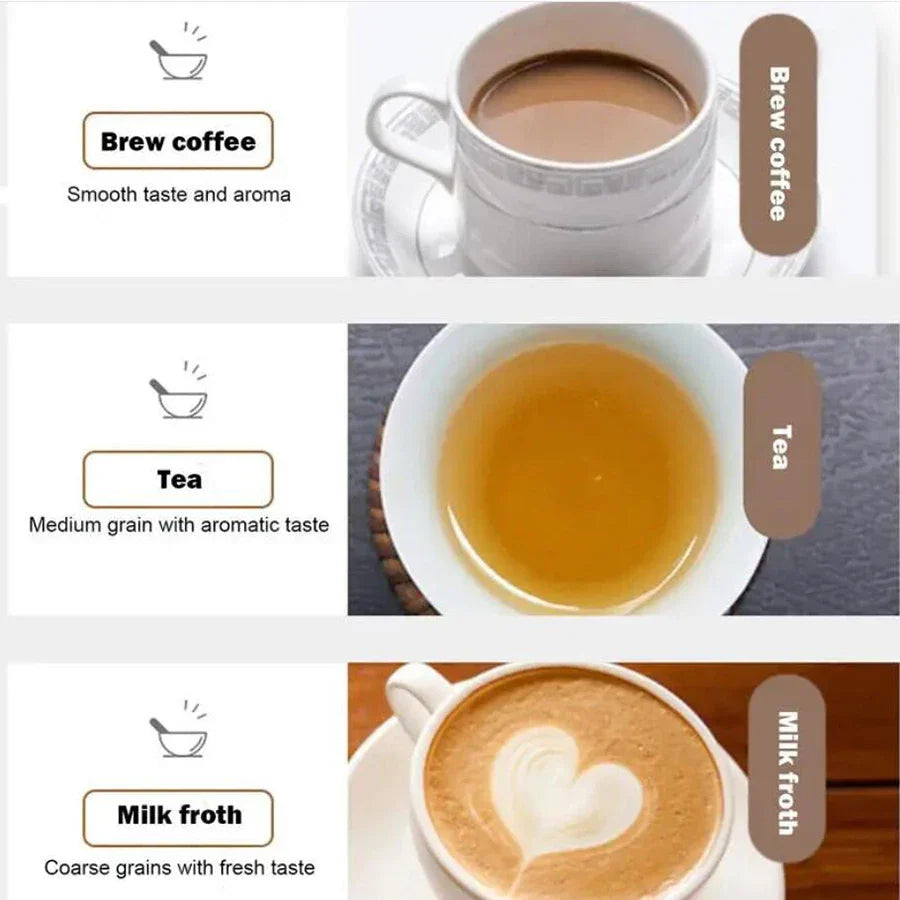 600ML Stainless Steel Coffee & Tea Brewer with Built in Filter & Handle Black