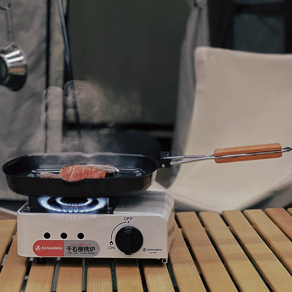 Camping Cookware Frying Pan Black