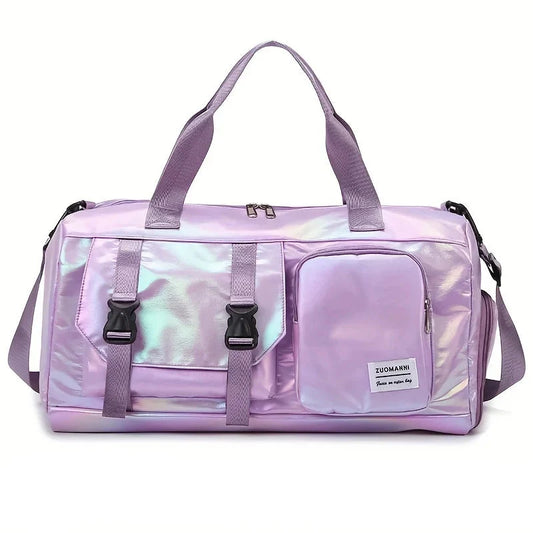 Women's Travel Duffel Bag with Shoe Compartment