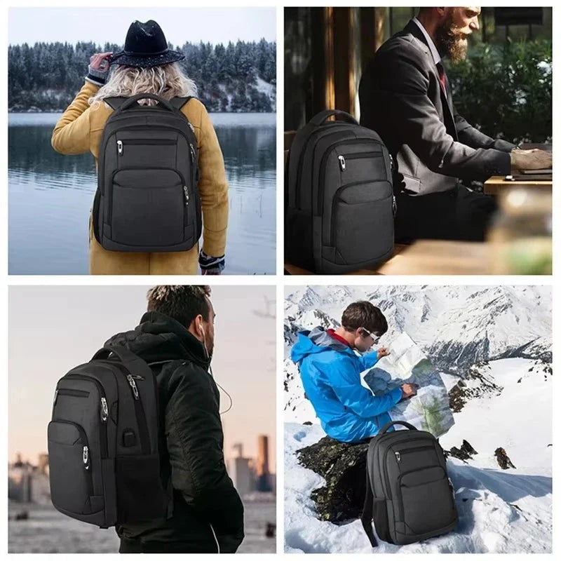Outdoor Travel And Camera Backpack  Waterproof Bag Black