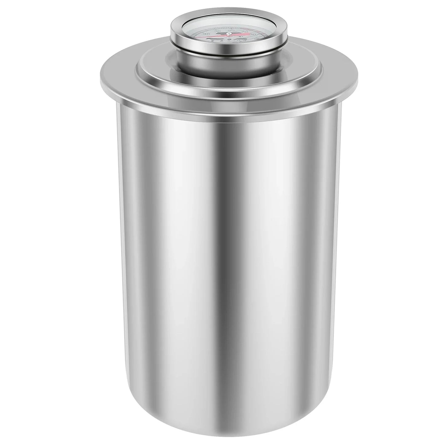 Stainless Steel Ham Maker with Thermometer Deli Meat Press Mold Silver