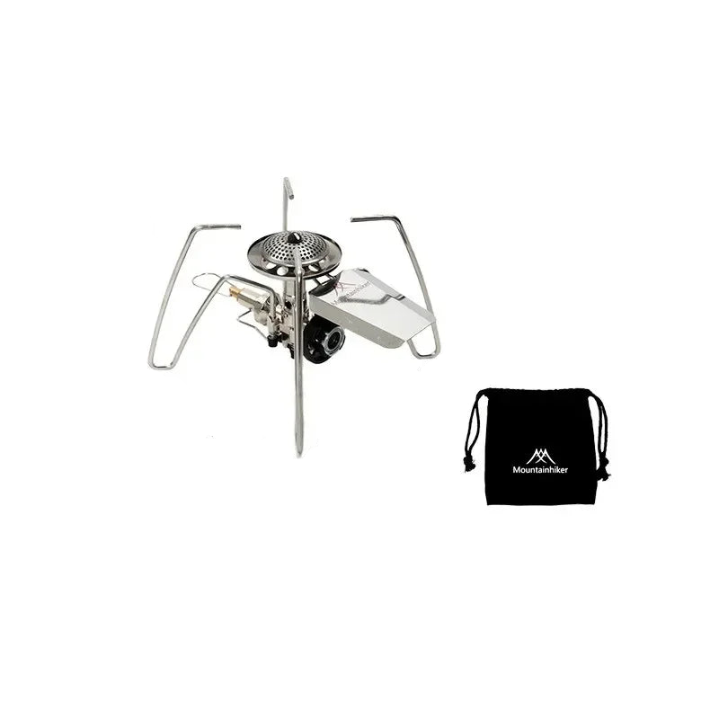 Spider Portable Folding Outdoor Burner Stainless Steel Silver