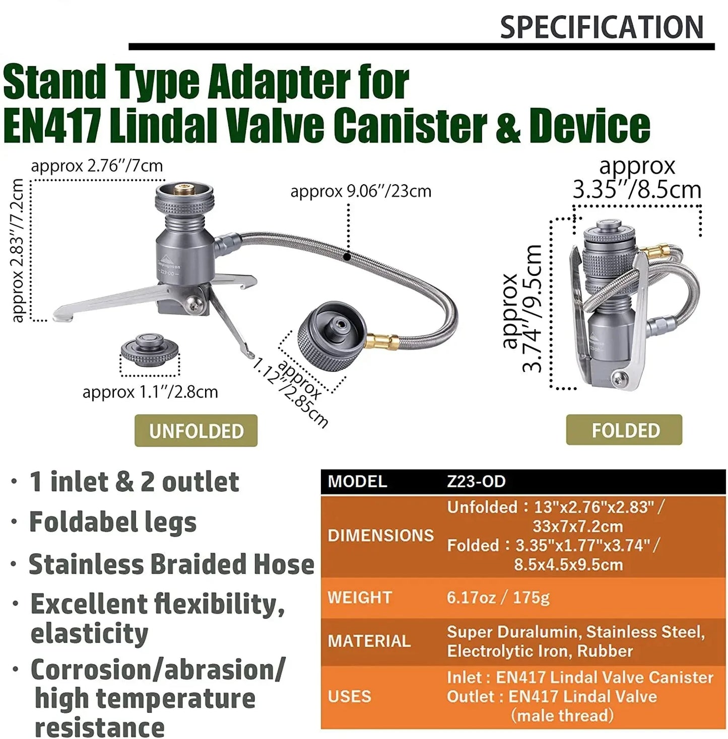 Camping Furnace Support Dual Stove Silver