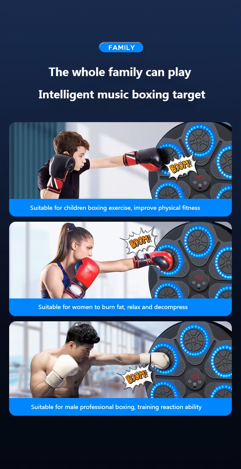 Smart Music Boxing Machine - W/ Bluetooth Connectivity and Gloves