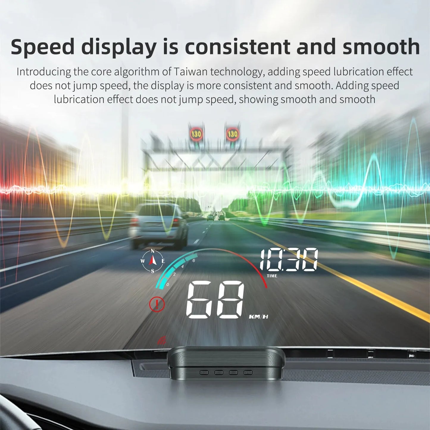 M22 GPS Head-Up Display Universal Speedometer Windshield Projector Black