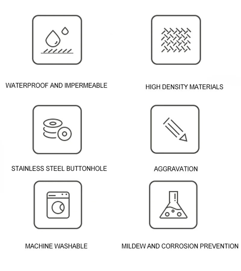 Luxury Marble Shower Curtain Bathroom Set (4 pcs)