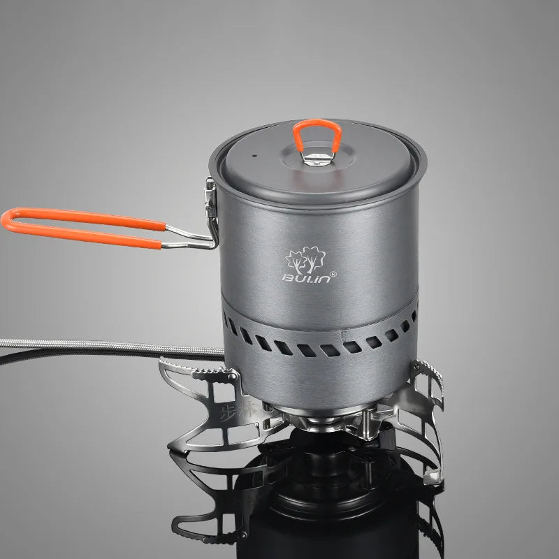 3800W Windproof Camping Gas Stove Silver