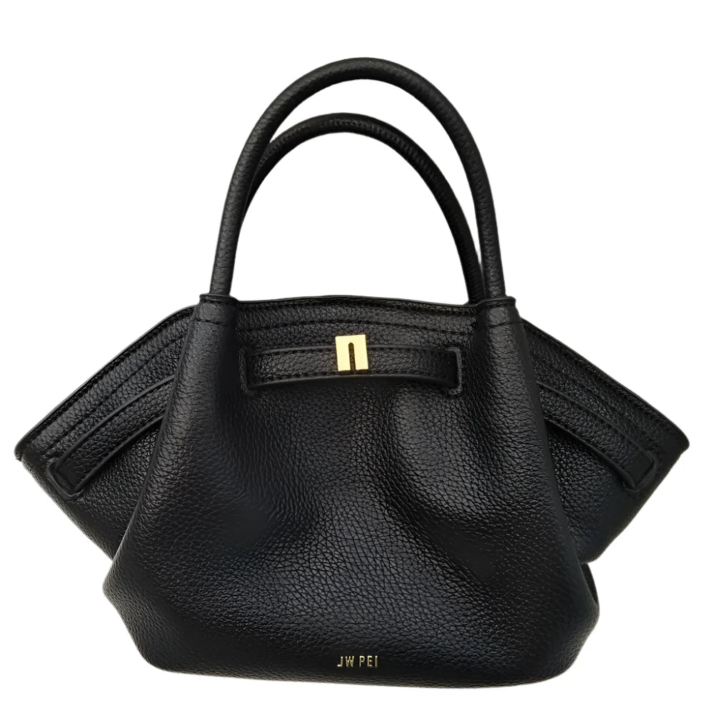 Women's Canvas Brown Mini Crossbody Shoulder Bag (Black)