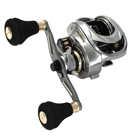 Baitcasting Jigging Reel Double Handle Right Hand Silver