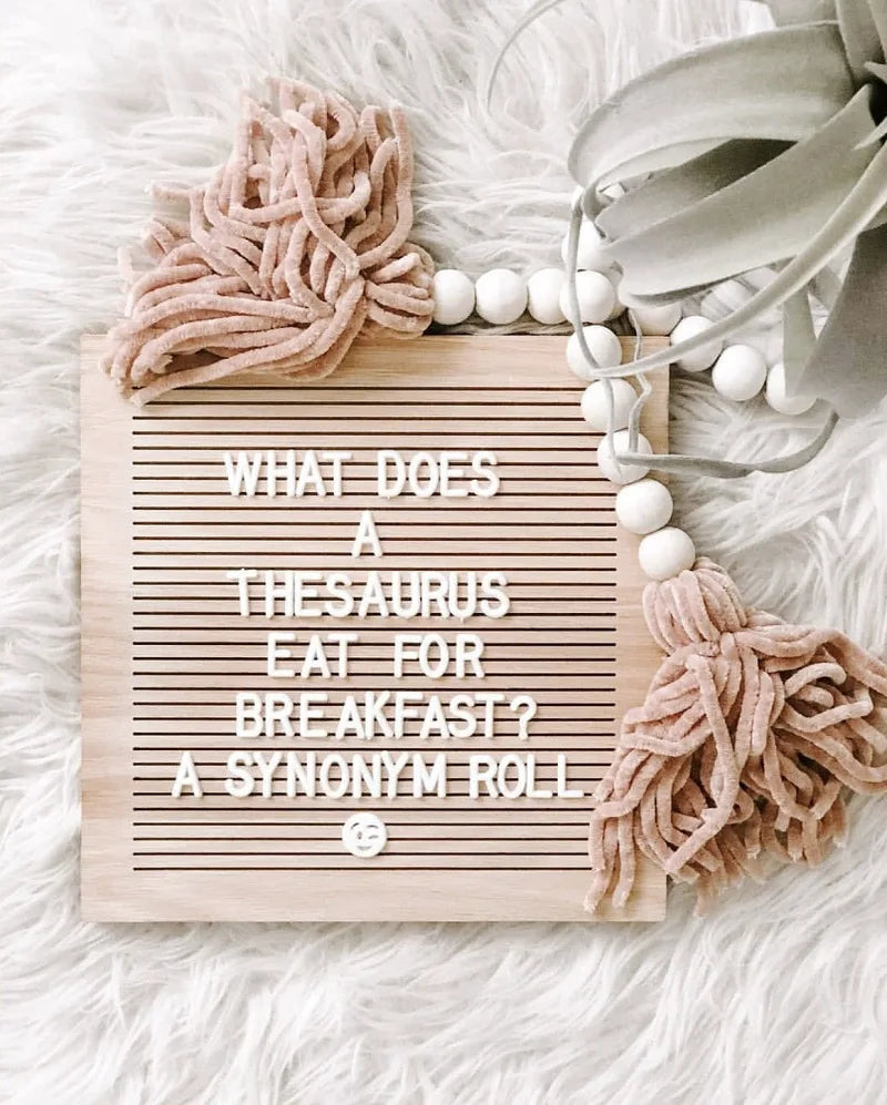 Natural Wood Letter Board