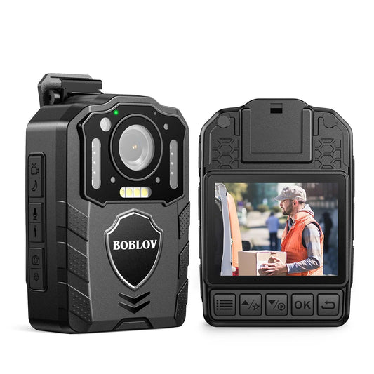 1080P Body Camera with 13-Hour Recording 64GB Black