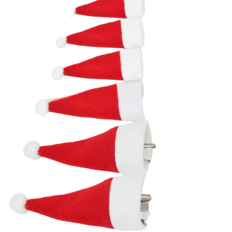 Set of 20 Christmas Hat Cutlery Bags - Festive Tableware Holders for Xmas Home Kitchen Decor