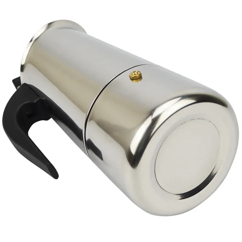 9 Cup Stainless Steel Coffee Maker Moka Pot Stovetop Espresso Maker Silver