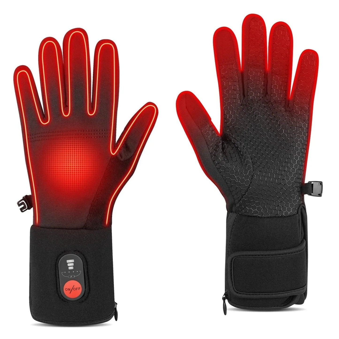 Heated Gloves Rechargeable Battery Electric Ski Gloves for Men and Women