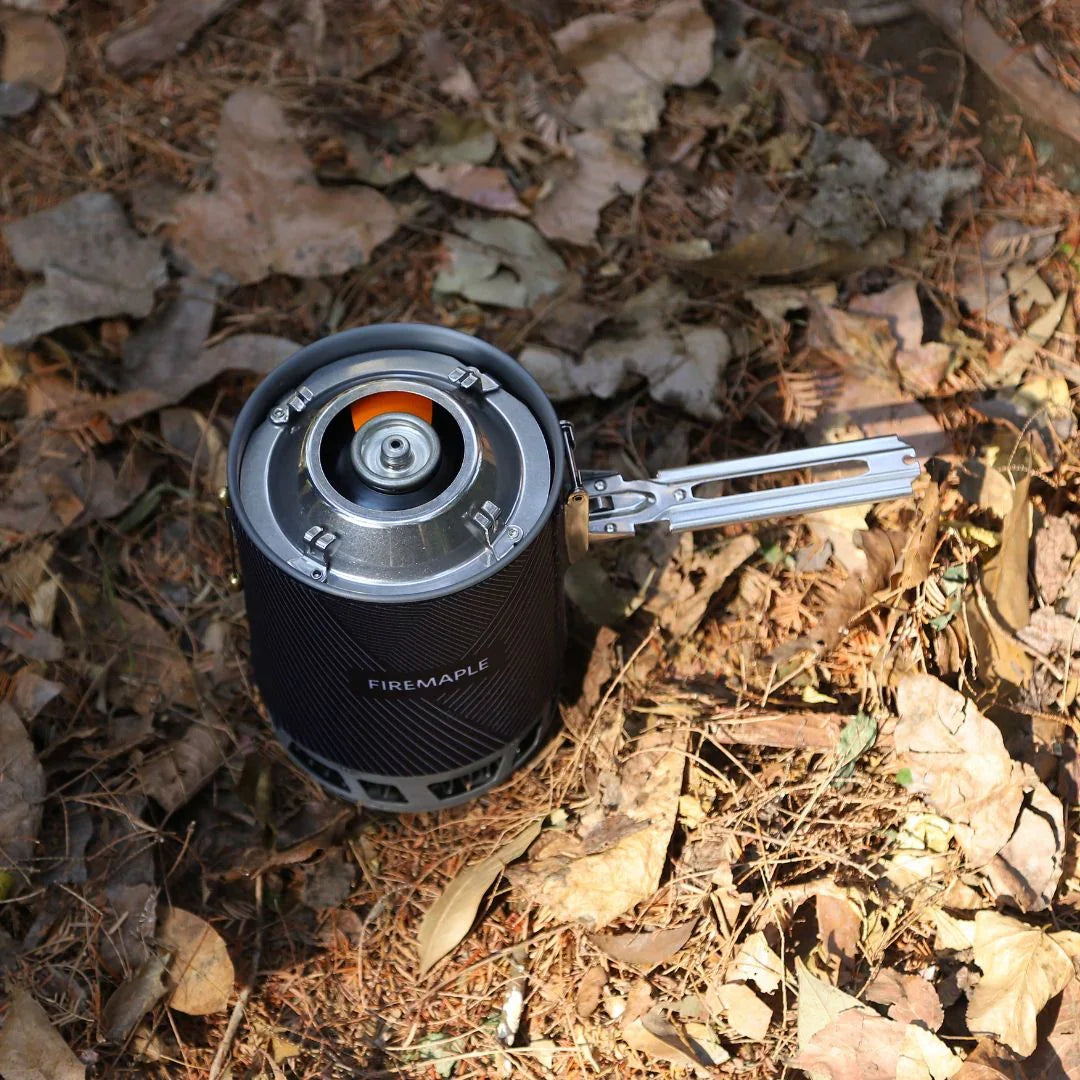 All-in-One Camping Stove with Piezo Ignition Black