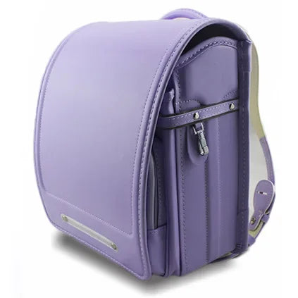 School Backpack PU Leather for Kids Students (Purple)