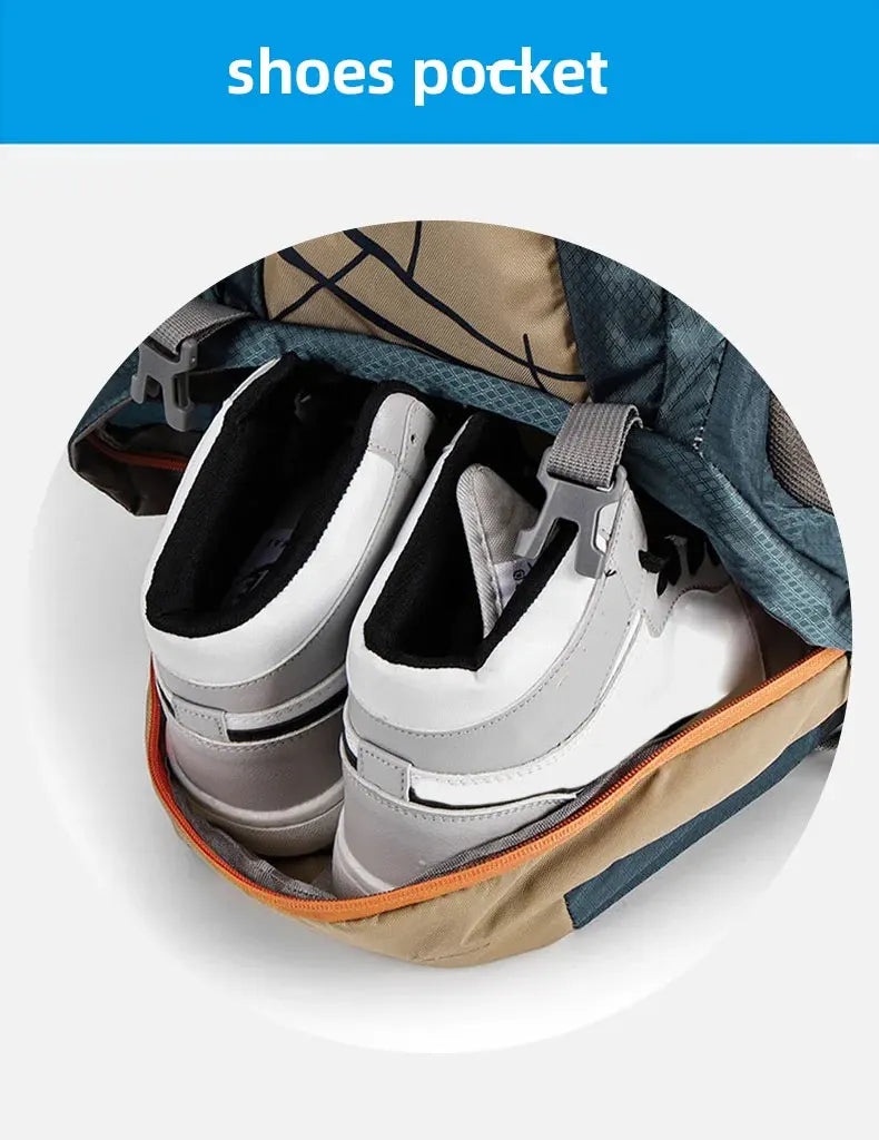 Climbing Camping Backpack Gear Storage Blue