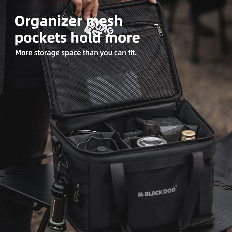 15L Tactical Camping Storage Organizer Black