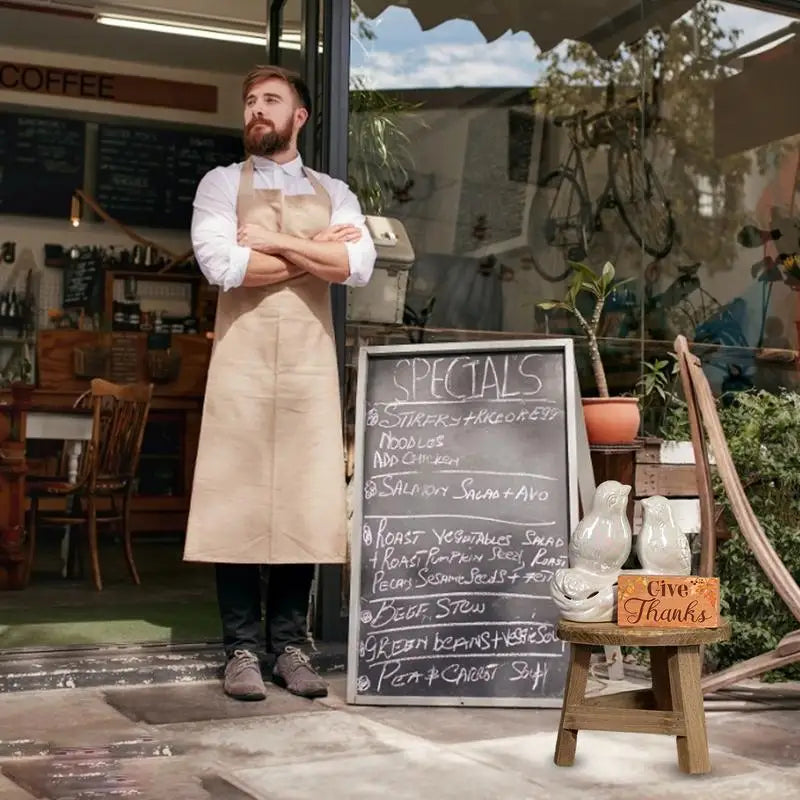Wooden Stool Plant Stand Mini