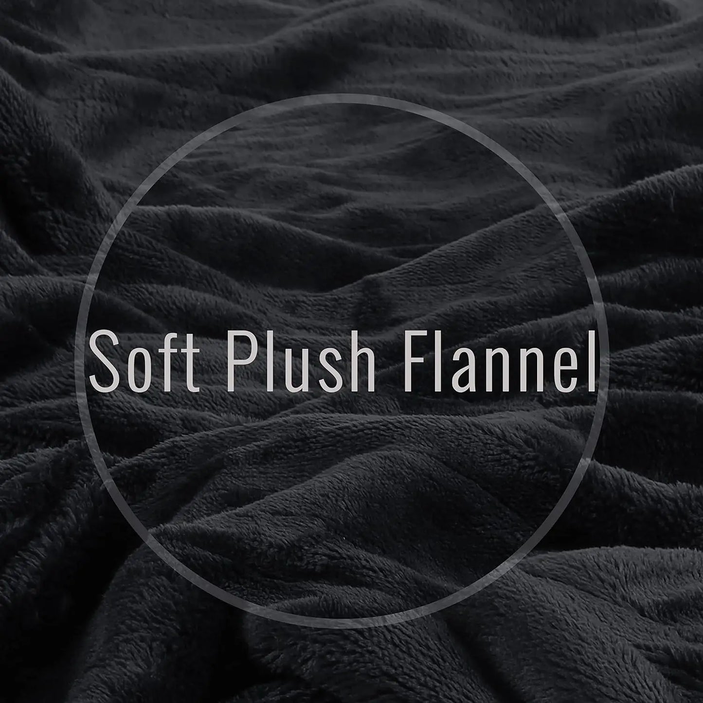 Double-Sided Flannel Electric Blanket with 6 Heating Levels & 5 Timing Options