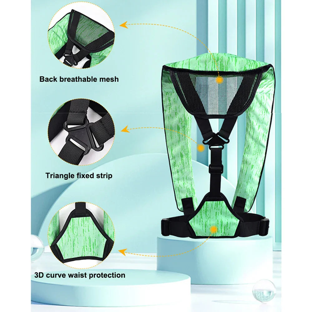 Automatic Inflatable Life Jacket for Adult Swimming and Water Sports