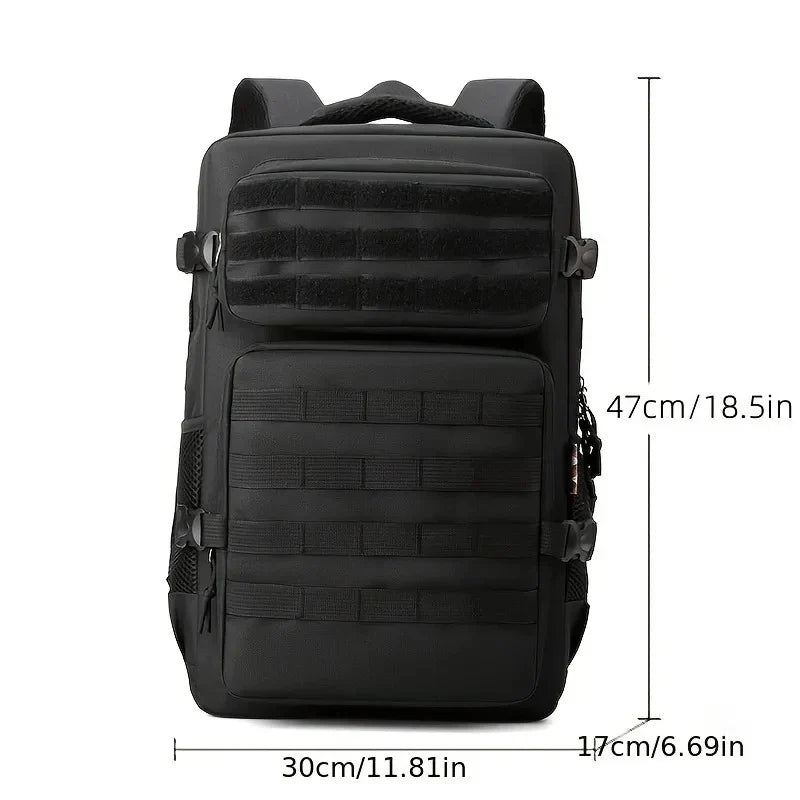 Tactical Backpack Multi-Layer Camping Black