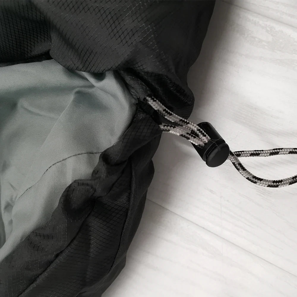 4-Season Camping Sleeping Bag Warm Cotton Mummy Envelope Black