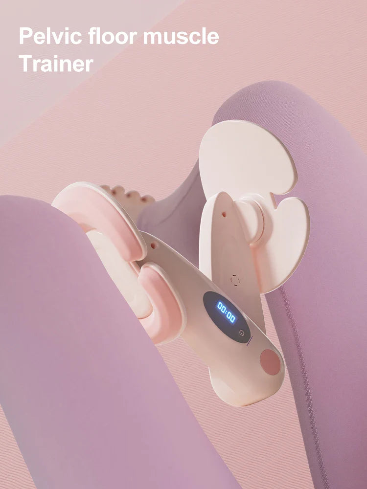 LED Counting Pelvic Floor Leg Clamp Trainer Pink