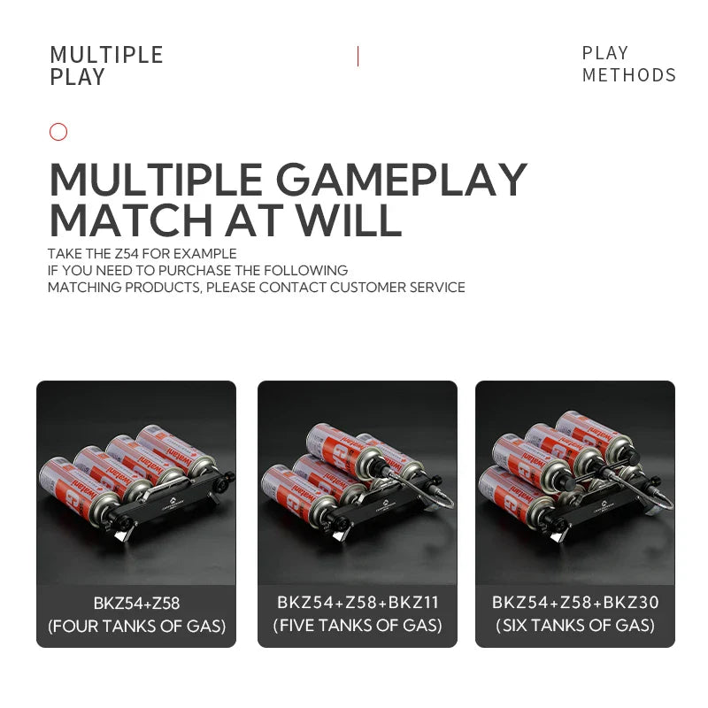 Butane Gas Canister Shifter Adapte Camping Stove Refill Saver Converter Black