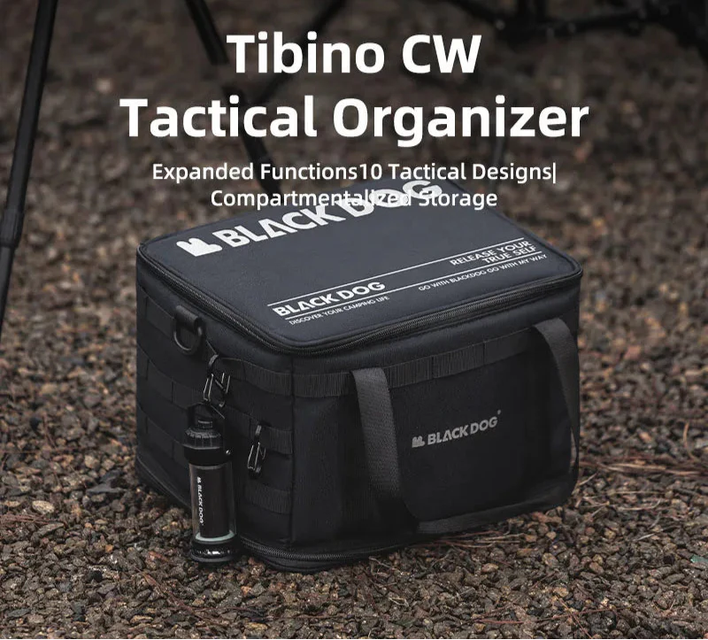 15L Tactical Camping Storage Organizer Black