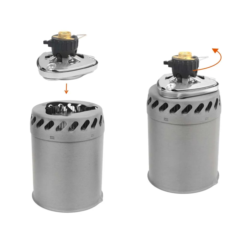 Outdoor Pot Burner Stove System Grey