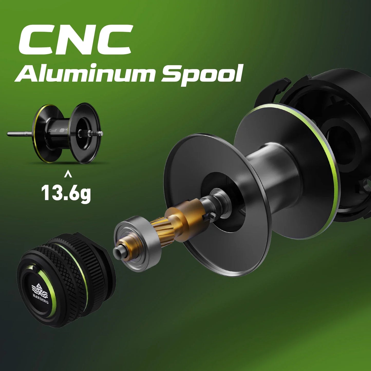 M1 Baitcast Fishing Reel 8KG Drag Right Hand Black