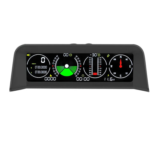 X90 GPS Speedometer & Inclinometer–Multi-Function Head-Up Display Black