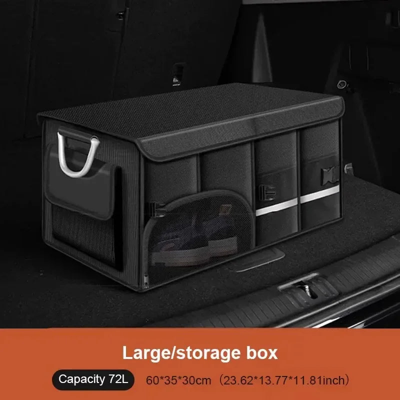 72L Foldable Waterproof  Storage Box Black