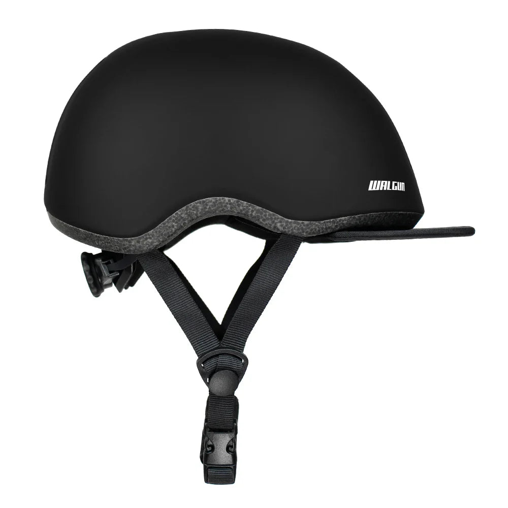 Urban Cycling Helmet Vintage-Style Safety Helmet Black